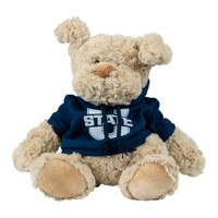 mascot factory cuddle buddy u-state dog plush
